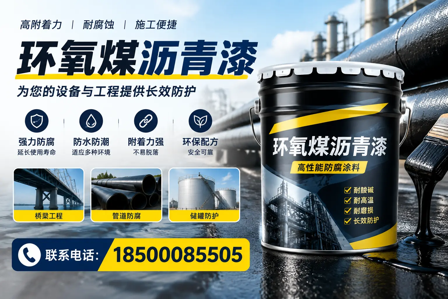 环氧煤沥青漆与其他涂料的对比分析，助力淮安企业决策